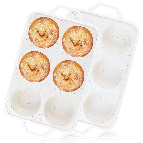 Jumbo Muffin Pan with Metal Reinforced Frame (2 Count)