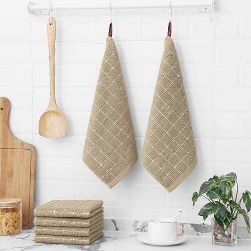 100% Cotton Terry Kitchen Dish Cloths (8 Count)