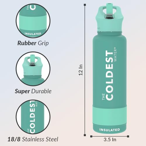 Coldest Insulated Water Bottle with Straw Lid