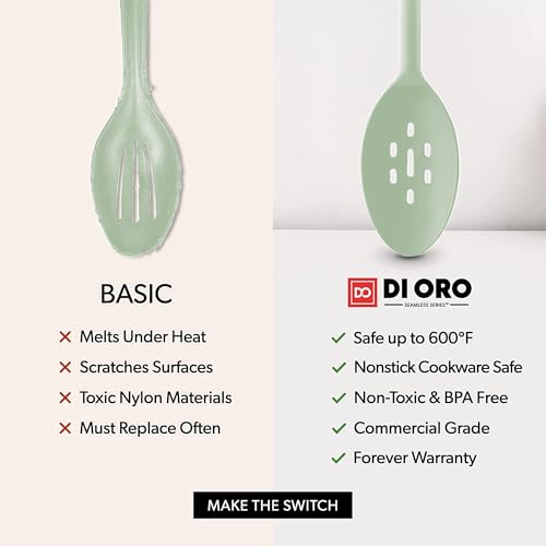 DI ORO Silicone Cooking Spoons (2 Count)