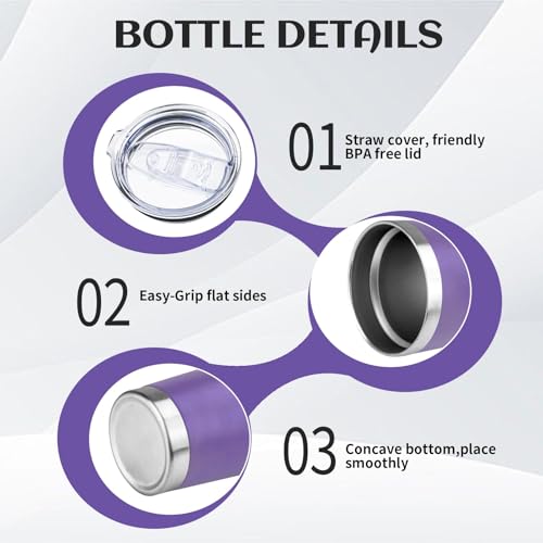 DIW 20oz Insulated Tumbler Bulk Travel Coffee Mug with Lid (6 Count)