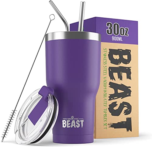 Beast 30 oz Tumbler Stainless Steel Vacuum Insulated Coffee Ice Cup Double Wall Travel Flask