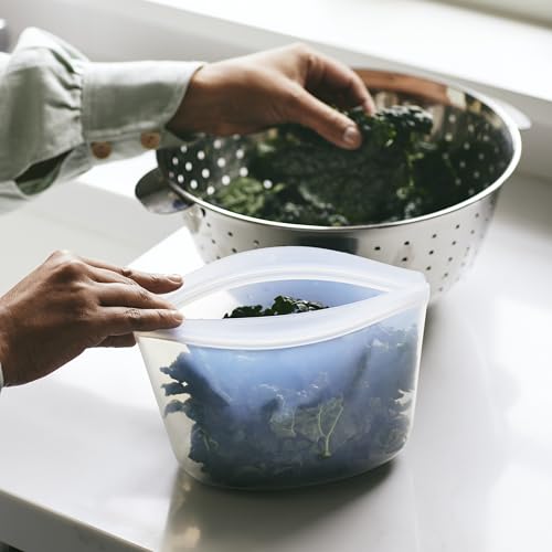 Premium Reusable Silicone Food Storage Bags (3 Count)