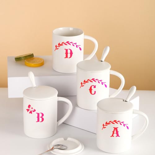 6x6in Alphabet Letter & Number Cookie Stencils for Royal Icing & Sugar Cookie Decoration (16 Count)