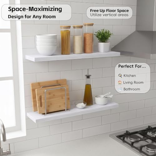Floating Wall Shelves (2 Count)