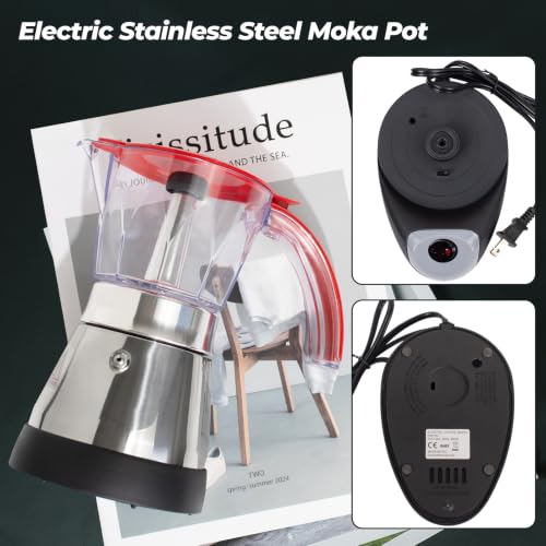 Electric Plastic Clear Moka Pot 3