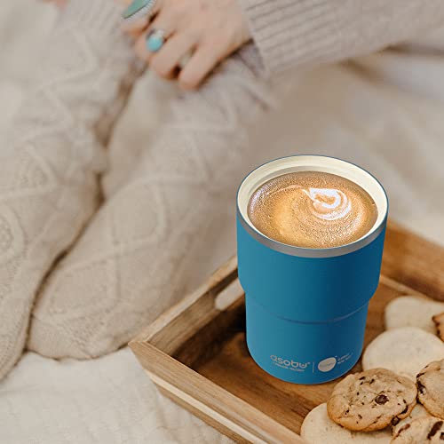 Travel Mug Ceramic Coated Stainless Steel Insulated with Leak and Spill Proof Lid
