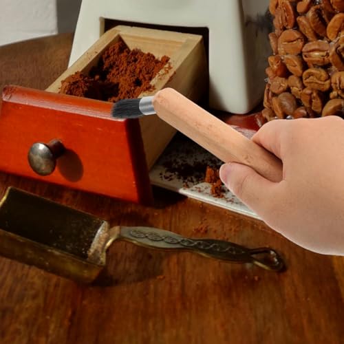 Coffee Cleaning Brush Espresso Machine Brush for Grinder and Coffee Grinder Cleaning Soft Bristles Machine Cleaning for Hard
