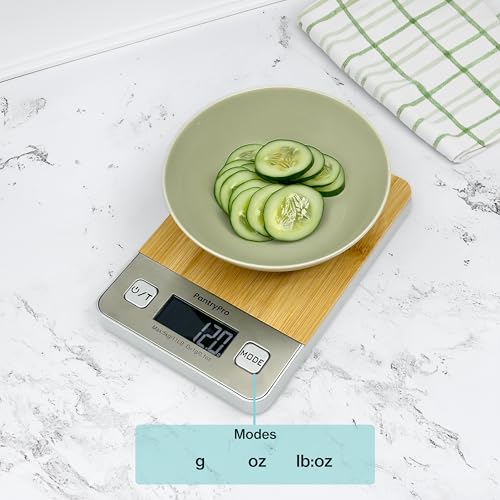 Bamboo Platform Digital Kitchen Scale