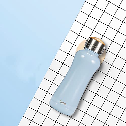 Mini Vacuum Insulated Water Bottle With Bamboo Lid