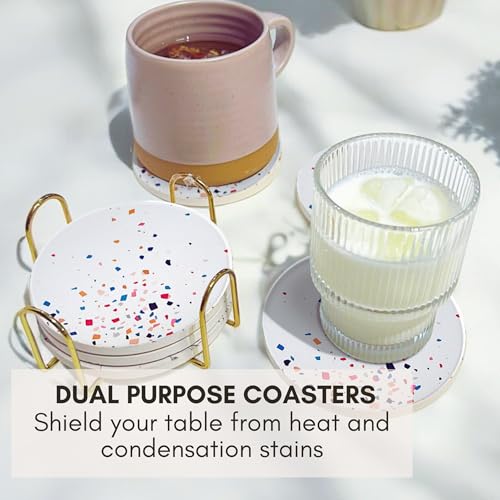 Terrazzo Coasters Set of 6 (6 Count)