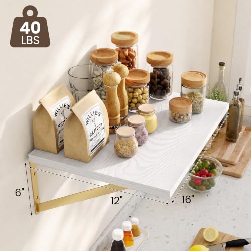 Wall Mounted Floating Shelves Set of 3