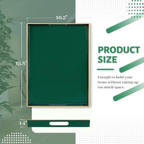 Dark Green Decorative Tray for Ottoman