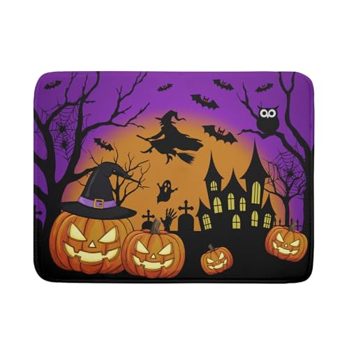 Happy Halloween Pumpkin Dish Drying Mat for Kitchen Counter