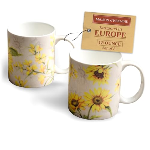 Coffee Mug with Handles Tea Cups (2 Count)