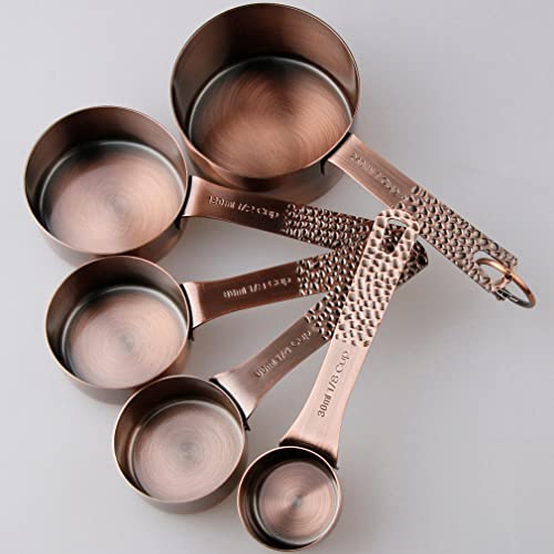 Copper Measuring Cups and Spoons Set 13 (13 Count)