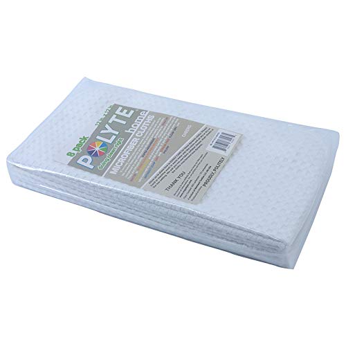 380 GSM Microfiber Waffle Kitchen Dish Cloth (8 Count)
