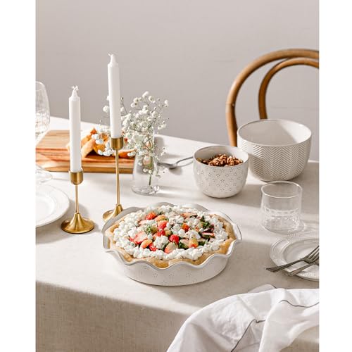 Ceramic Deep Pie Pan for Baking
