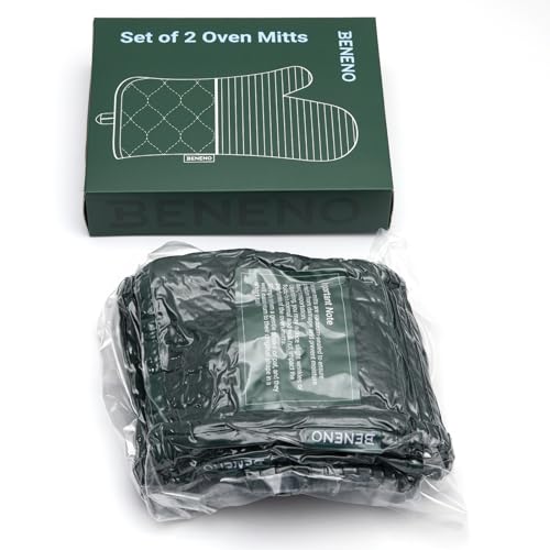Heat Resistant 500°F Kitchen Oven Mitts 2 (2 Count)