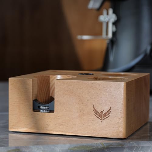 58mm Espresso Tamping Station Compact Portafilter Stand and Coffee Accessories Organizer for Espresso Machines with Tamper Holder