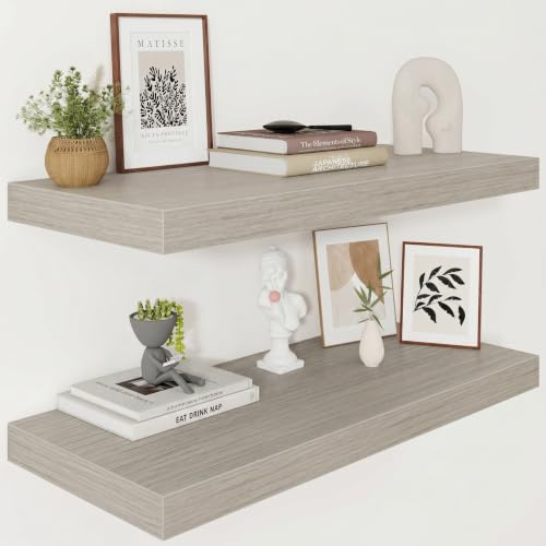12 Deep Floating Shelves 30x12” Set of 2 (2 Count)