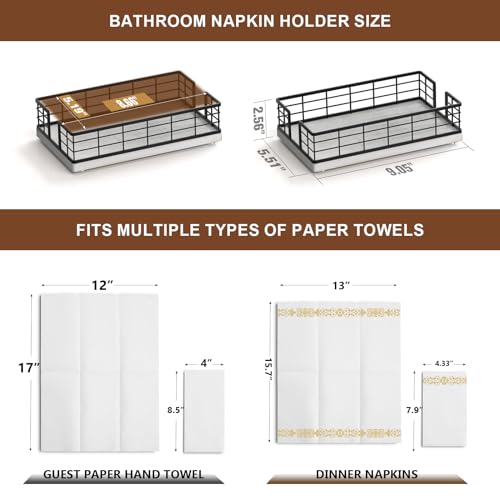 Guest Towel Holder Tray for Bathroom