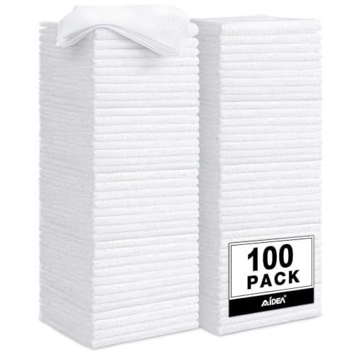 White Microfiber Cleaning Cloth (100 Count)