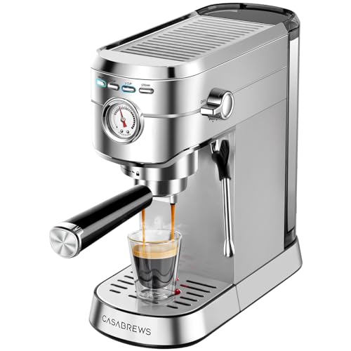 CM5418 Compact Espresso Machine with Milk Frothing Steam Wand