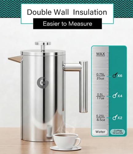 French Press Coffee Maker 34 oz