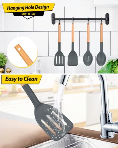 Pack of 4 Silicone Cooking Utensils Set (4 Count)