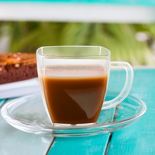 50 Pcs Mini Disposable Tea Cups with Handle (50 Count)
