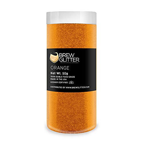 Orange BREW GLITTER Edible Glitter For Drinks