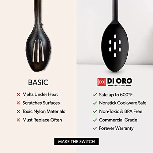 DI ORO Silicone Cooking Spoons (2 Count)
