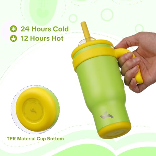 18 oz Tumbler with Handle and Straw