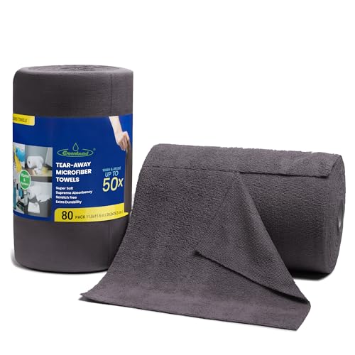 Microfiber Cleaning Cloth Roll (80 Count)