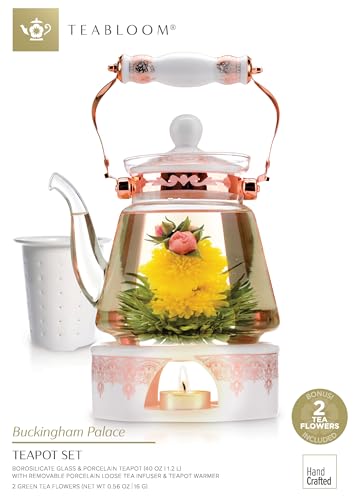 Buckingham Palace Teapot & Flowering Tea Gift Set