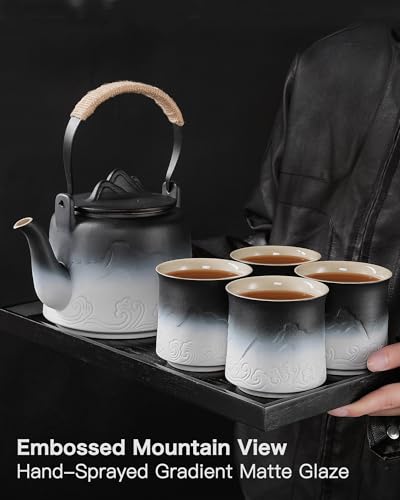 Japanese Tea Set with 4 Cups