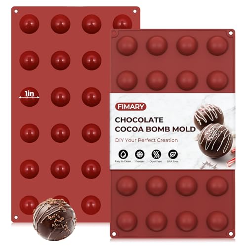 24 Holes Silicone Hot Chocolate Bomb Molds (2 Count)