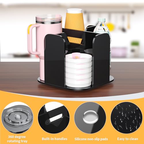 4 Compartment Countertop Cup Dispenser