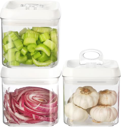 Flip Tite Food Storage Container 5" LARGE Size Airtight Lid Lock Top (3 Count)