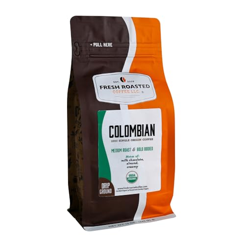 Organic Colombian Drip Ground Coffee (12 Ounce)
