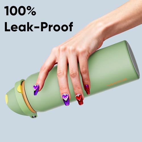 Insulated Water Bottle with Straw