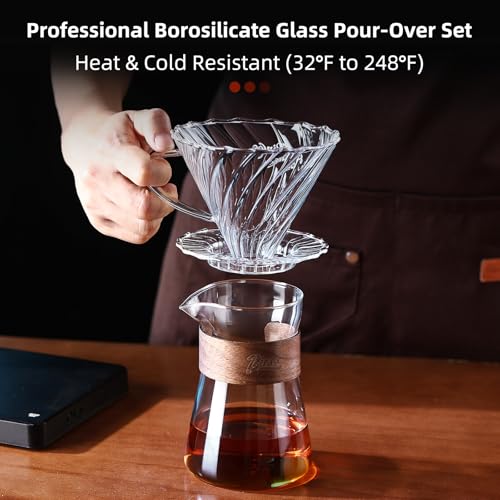 Glass Pour Over Coffee Maker Set