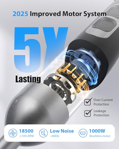 1000W Powerful Immersion Blender Handheld