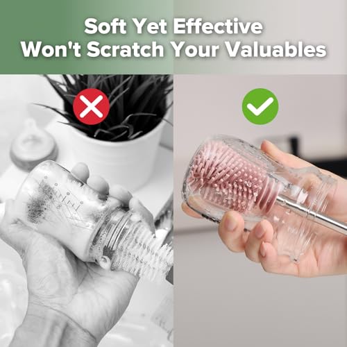 Silicone Cleaning Brush for Baby Bottles & Crevices