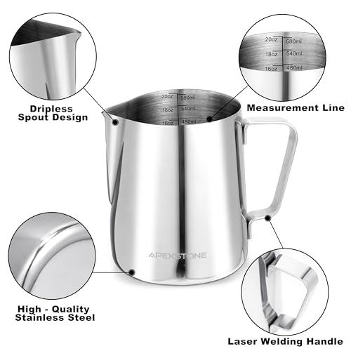 Espresso Milk Frothing Pitcher 20 oz