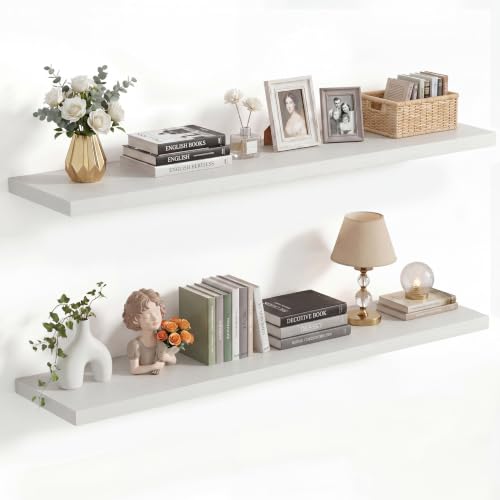 10 Inch Deep Floating Shelves 40” Set of 2 (2 Count)