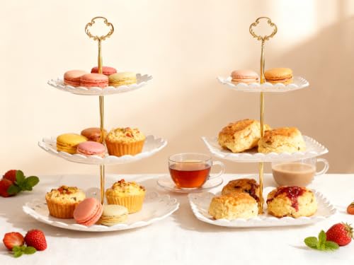 2 Pack of Plastic Dessert Cupcake Stand