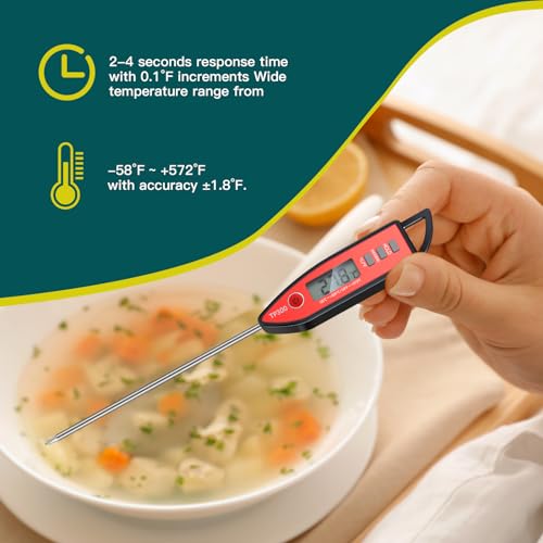 10 Set Digital Food Thermometer Long Probe Instant (10 Count)