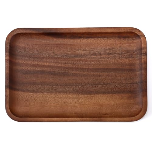 Serving Acacia Wood Valet Tray for Men Women
